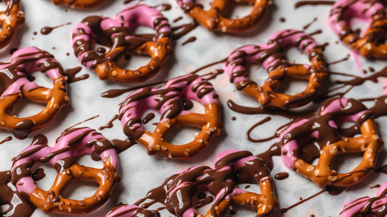 Chocolate covered pretzels