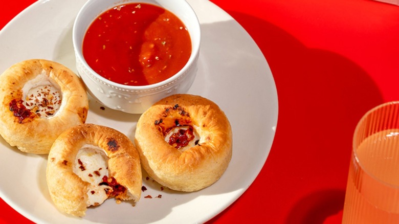 Pizza Cupcakes on a table