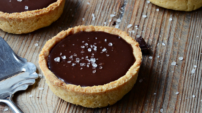 Chocolate budino tart