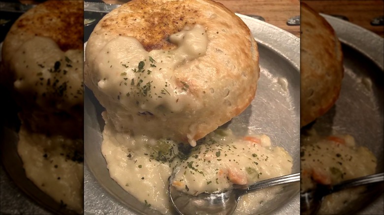 Jessop's chicken pot pie on plate