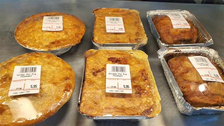 Hinck's Turkey Farm pre-made pies on sale