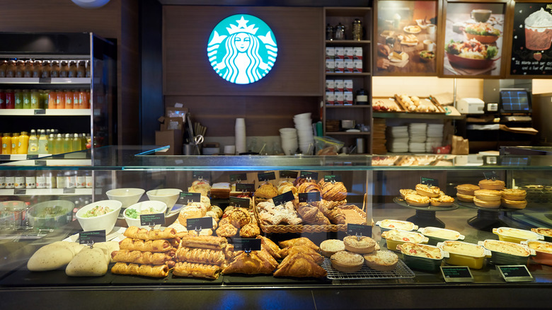 Starbucks pastry case