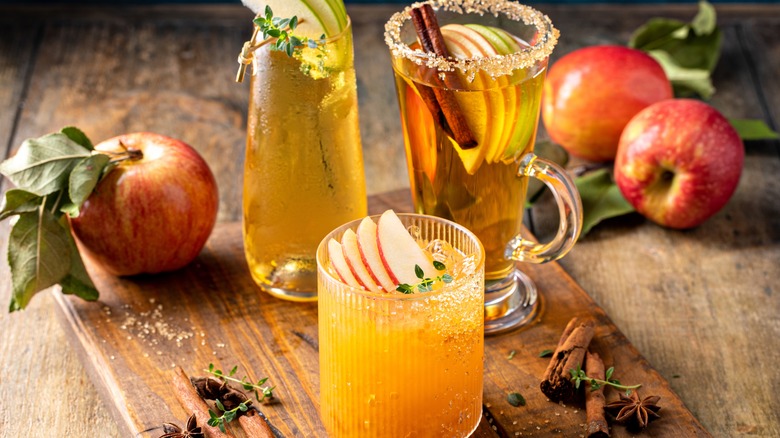 apple cider cocktail glasses