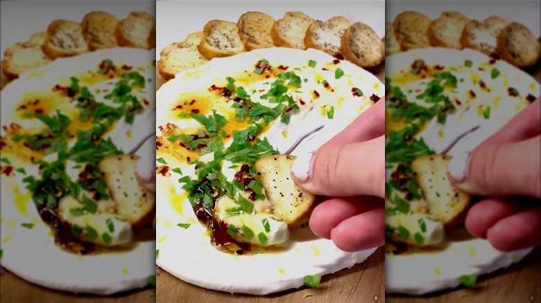 whipped ricotta board with toast