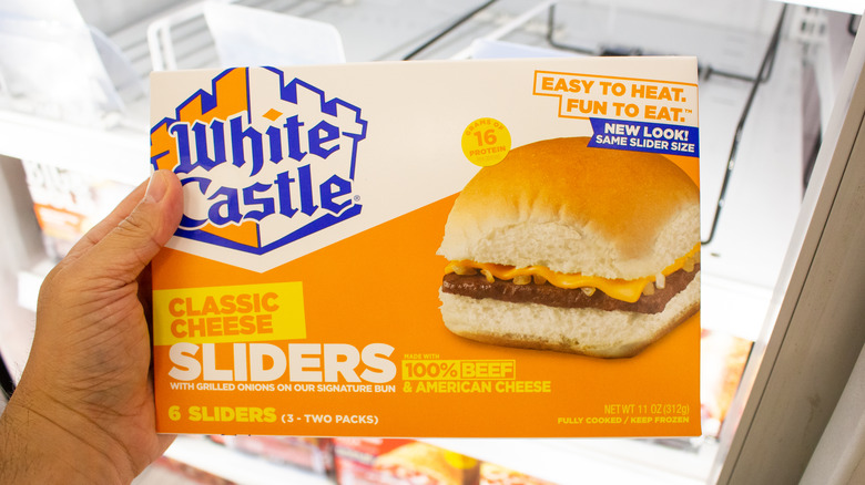 White castle frozen burgers sliders