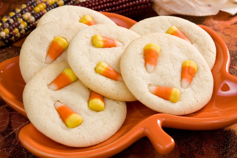 White Chocolate Candy Corn Cookies