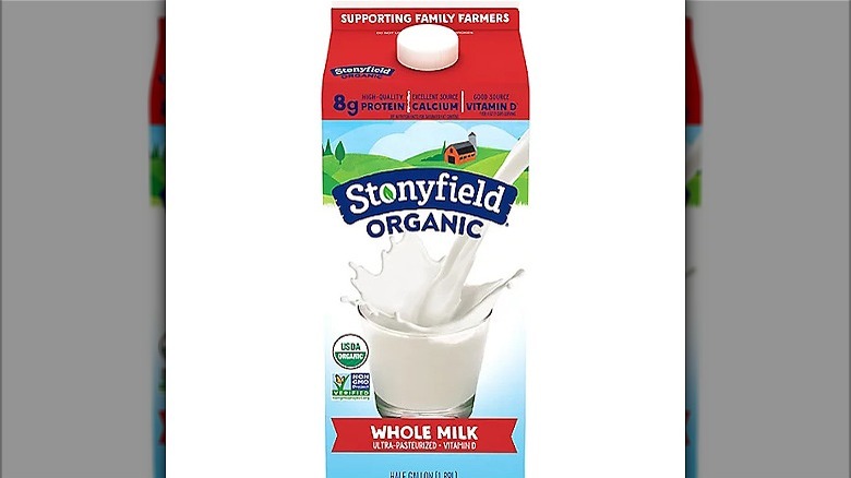 Stonyfield Organic whole milk 