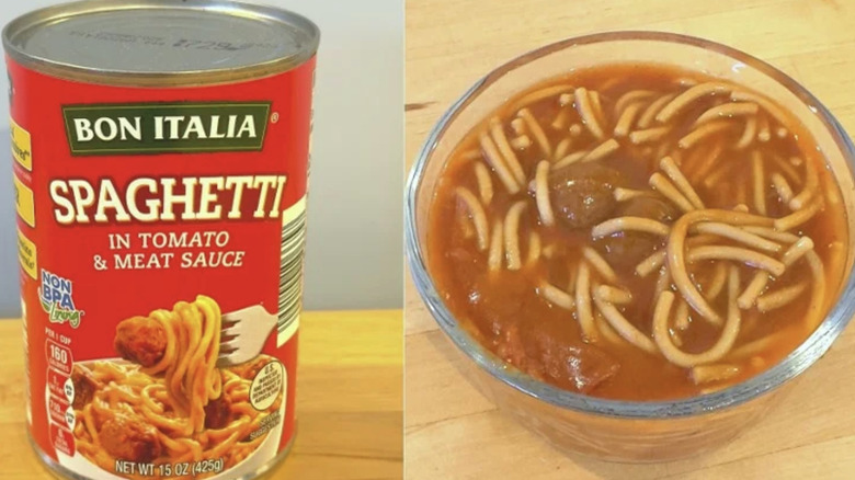 Bon Italia Spaghetti brand of canned noodles