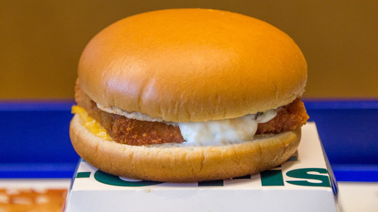 Filet-O-Fish on a box