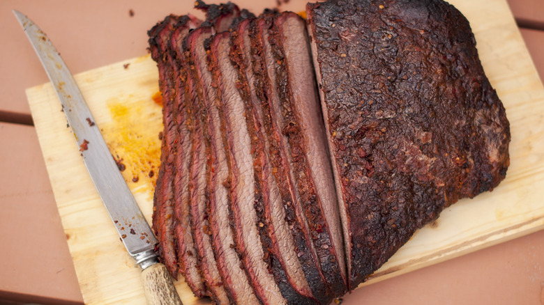 sliced brisket