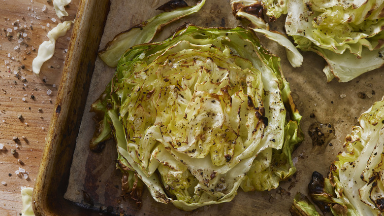 Roasted cabbage steaks