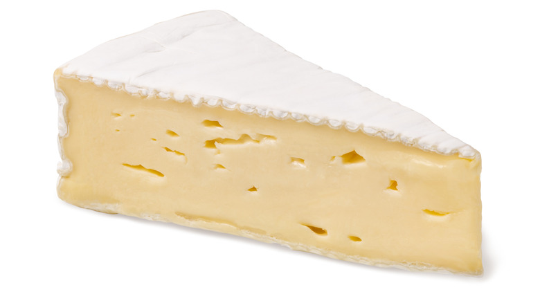 a wedge of brie