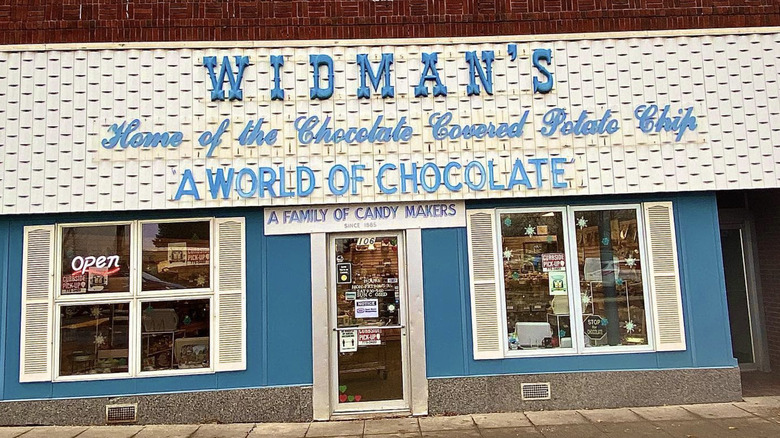 front of Widman's Candy Co