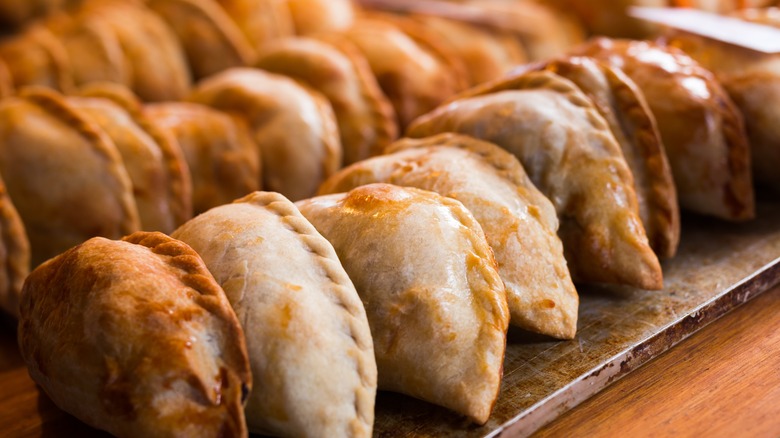 Dessert filled empanadas