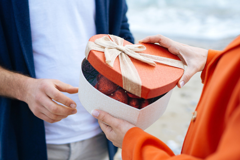 And whose idea was it to put the chocolates in a heart?