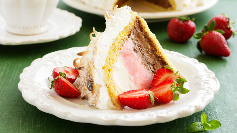 Slice of Baked Alaska