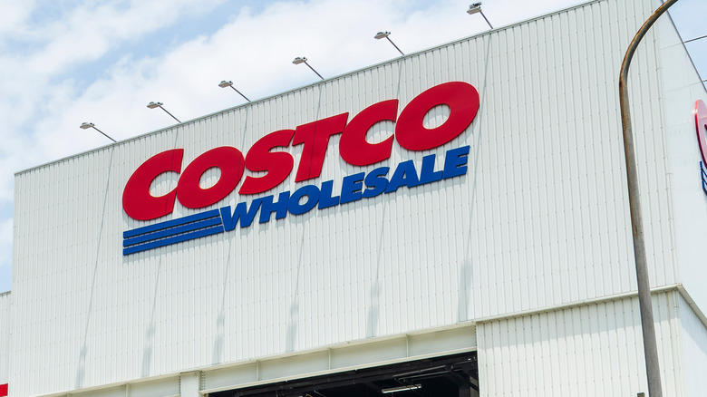 Costco storefront and signage