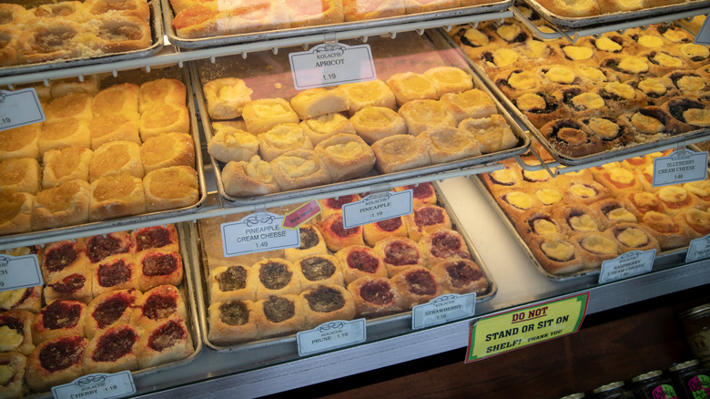 Czech bakery display in Texas