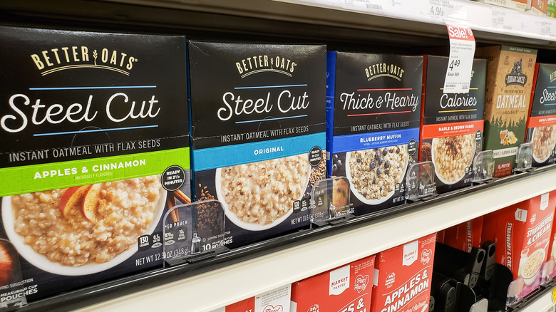 Better Oats boxes at grocery store