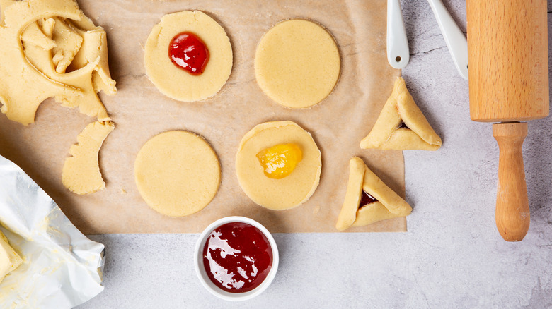 Making homemade Hamantaschen