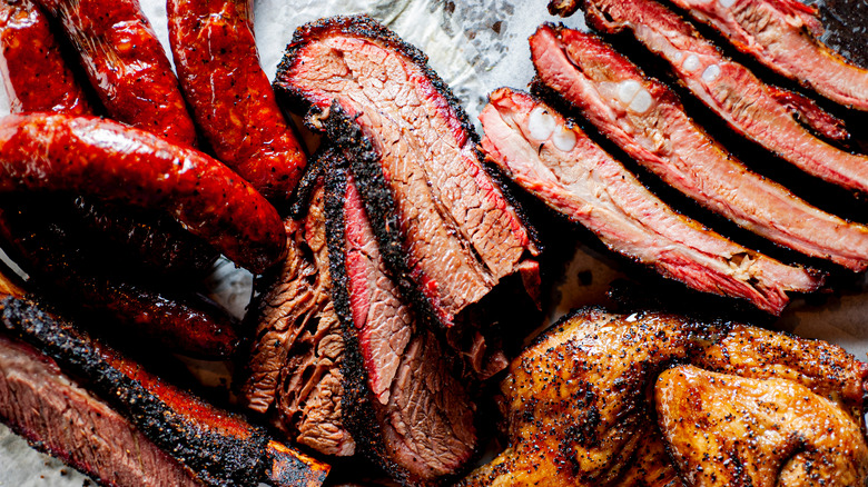 Various barbecue provisions