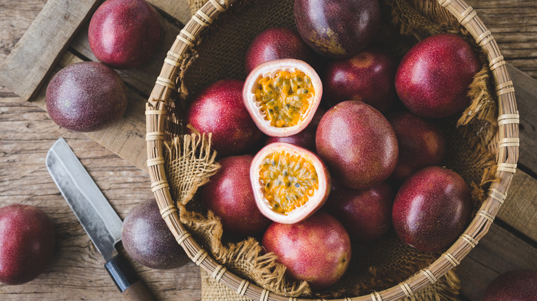 passion fruit in a bowl