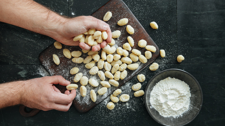 handmade gnocchetti  pasta