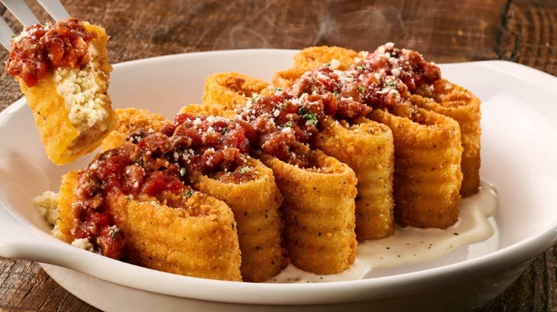 Olive Garden Lasagna Fritta on plate