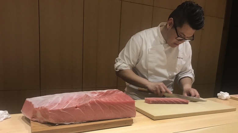 Chef working at The Araki