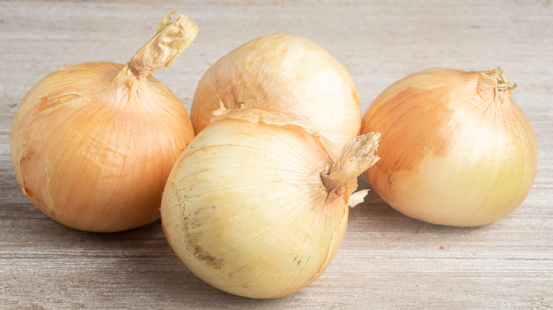 four Vidalia onions