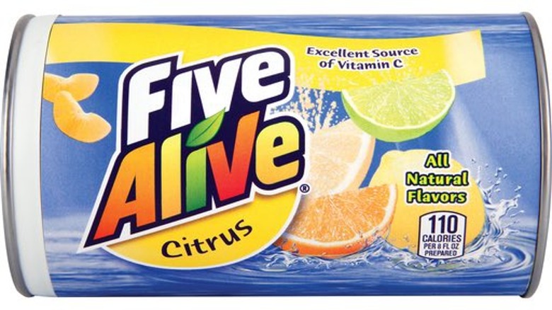 Five Alive juice concentrate can