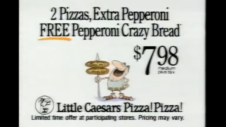 An advertisement for Little Caesars