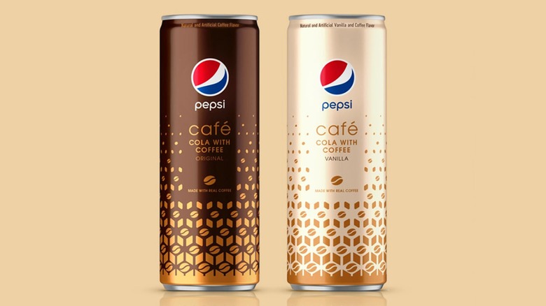 Pepsi Cafe cola coffee cans