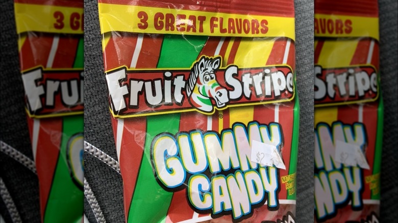 fruit stripe gummy candy bag