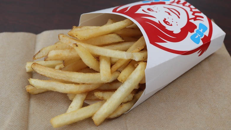 container of Wendy's fries 