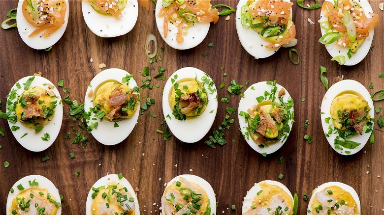 Three deviled egg recipes 