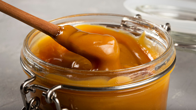 Jar of dulce de leche