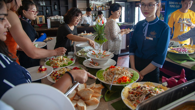 asian cuisine cruise ship buffet