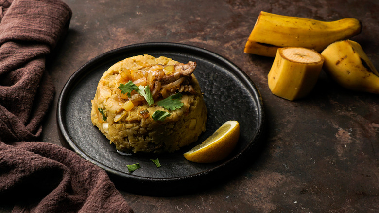 Mofongo on a plate