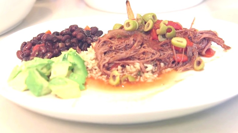 A plate of ropa vieja