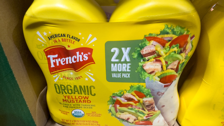 Two-pack of French's Organic Yellow Mustard at Costco