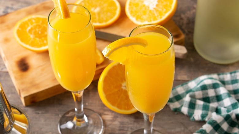 Mimosas and oranges