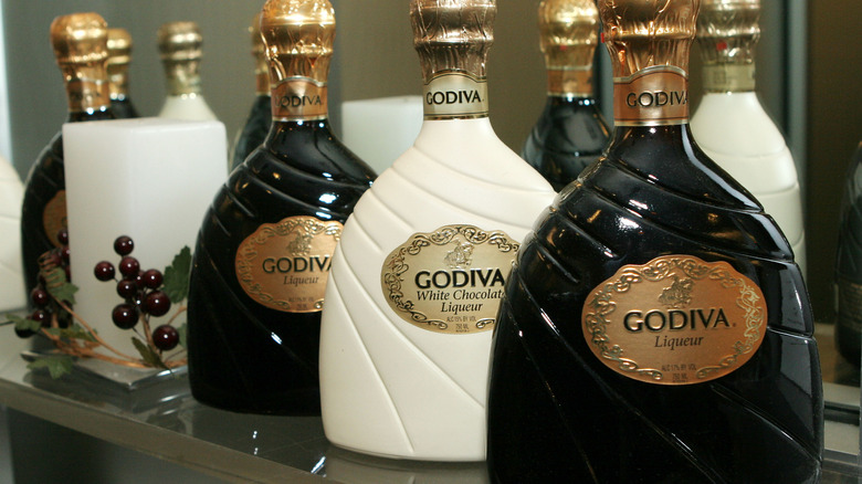 collection of Godiva chocolate liqueurs