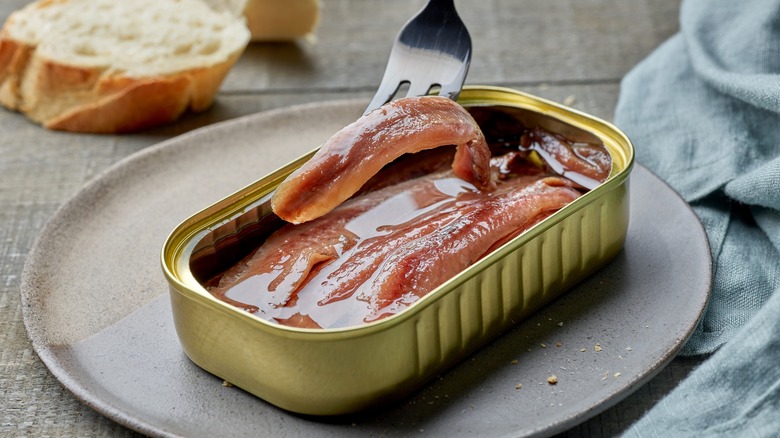 tinned anchovies
