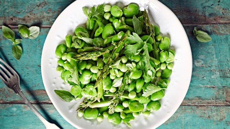 pea and broad bean salad 