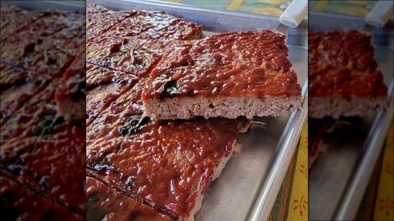 Sheet pan meatloaf