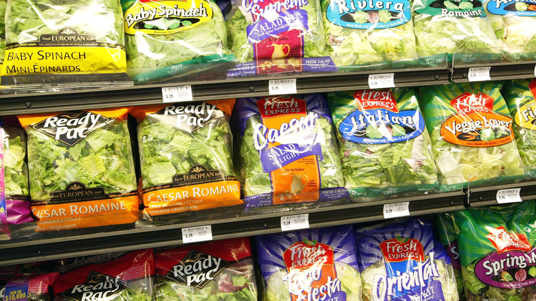 salad mix on aisle