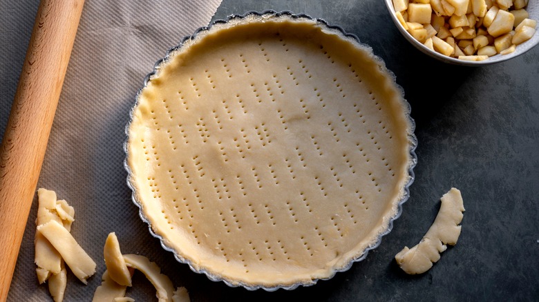 Unbaked pie crust