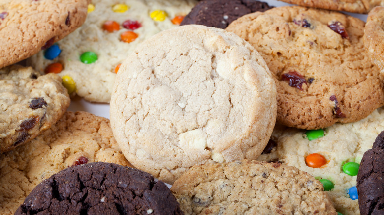 Pile of assorted cookies