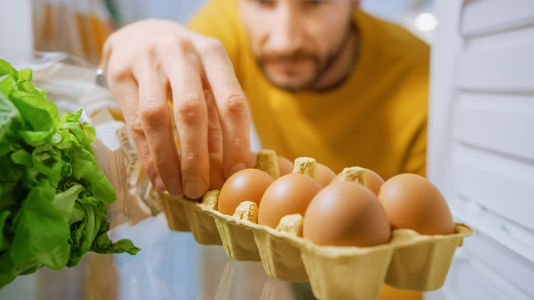 Eggs in the fridge